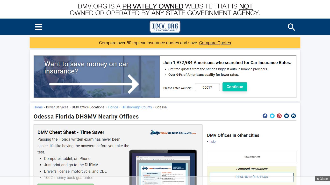 Odessa Florida DHSMV Office Locations & Hours | DMV.ORG